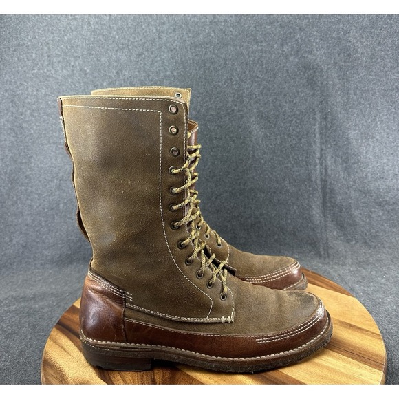 Frye Other - Frye Boots Tuscarora Owen Fold Over Boots Leather Mens Size 11D Brown 37766